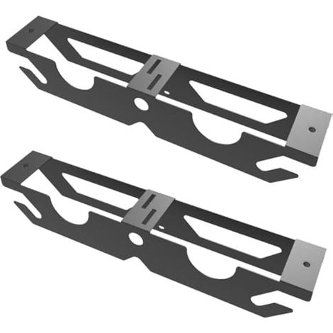 Lot de 2 supports de meuleuse d'angle - Support mural à 2 baies - Support de rangement avec cordon de suspension pour cutter polisseuse, atelier ou garage (1/5)