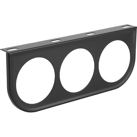 Soporte para indicadores de 52 mm/2 pulgadas, 3 orificios, triple, para panel de instrumentos, soporte de montaje para indicadores, tablero de instrumentos de automóvil, soporte de hierro para medidor (1/5)