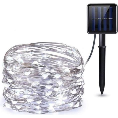 Guirlande Solaire - 10m - 100 LED - 8 Modes - Étanche - Décorative (1/5)