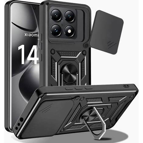 Funda protectora para Xiaomi 14T Pro, CamShield Slide, negra. (1/5)