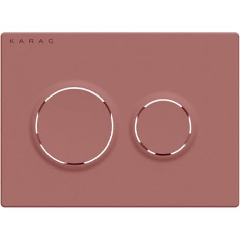 Plaque de déclenchement pour WC OLIMPOS rose gold mat 3/6L (1/2)