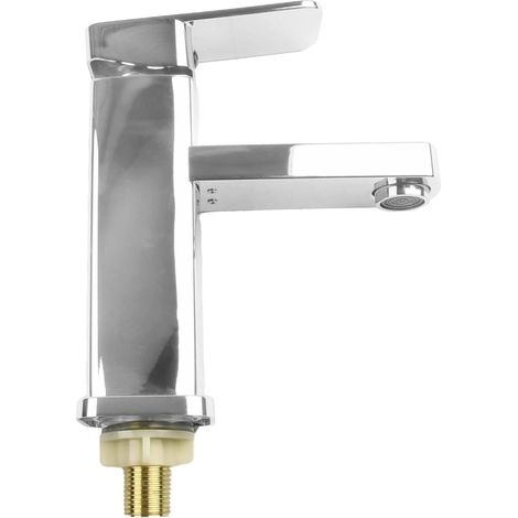 Robinet de lavabo, inox, eau froide, monocommande, pour vasque (1/5)