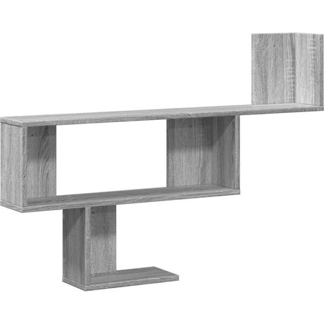 Maison Exclusive - Wandregal Grau Sonoma 100x15x70 cm Holzwerksto