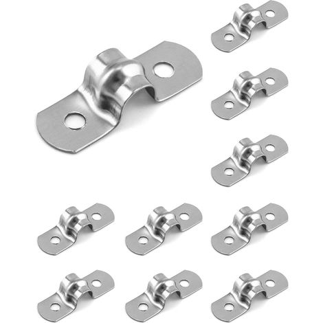 10 colliers de serrage en U de 8 mm, en acier inoxydable 304, pour tubes et tuyaux (M8) (1/5)
