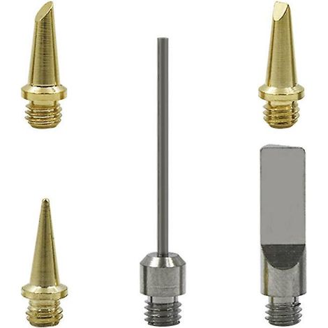 5pcs Pointes De Fer Souder Gaz Pointe Souder Astuce Kit De Fer Souder Gaz Coupe-mousse Lectrique Pointes Souder Accessoires De Soudage (1/5)
