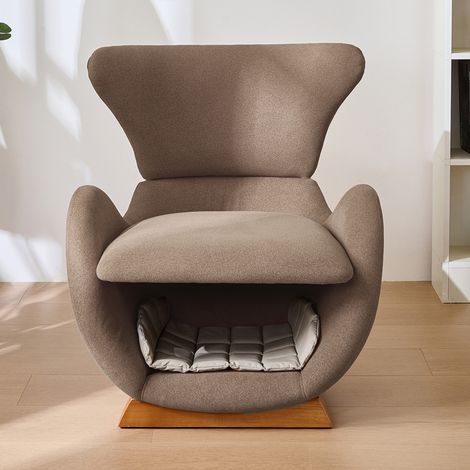 Fauteuil original style requin-baleine – refuge cosy pour chats et petits chiens, tissu résistant aux griffes, siège simple, fauteuil lounge pour salon, idéal pour regarder la télé. (1/5)