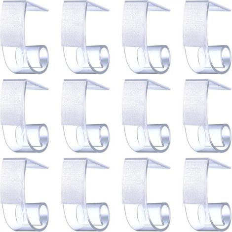 Set of 30 tablecloth clips for 3.8 x 3.8 cm table skirting boards with hook and loop closure - Ideal for indoor and outdoor use - For events (1/5)