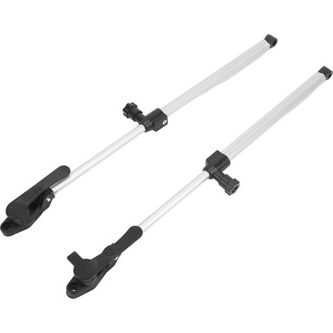 Lot de 2 barres de support de fenêtre télescopiques en alliage d'aluminium 310-435 mm pour camping-car et caravane (1/5)