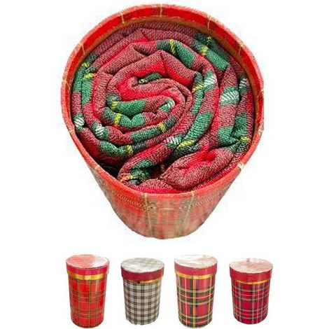 TrAdE Shop Traesio - Tovaglia Natalizia Tessuto Panama Con Box Tema Natale Varie Fantasie 12 Posti - (1/2)