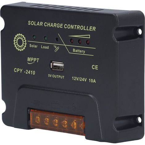 MPPT 12V/24V Solarregler, 10A Photovoltaik-Laderegler CPY-2410 für Solaranlagen (1/5)