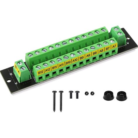 1 pièce 10 Amp 1X 12 Position Panneau de distribution d'alimentation 2 entrées 2 x 13 Sorties pour DC AC (1/5)