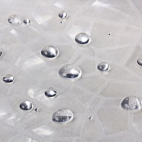 Rideau de douche 3D Rideau de douche imperméable transparent pour bain humide, 180x200 cm (1/5)