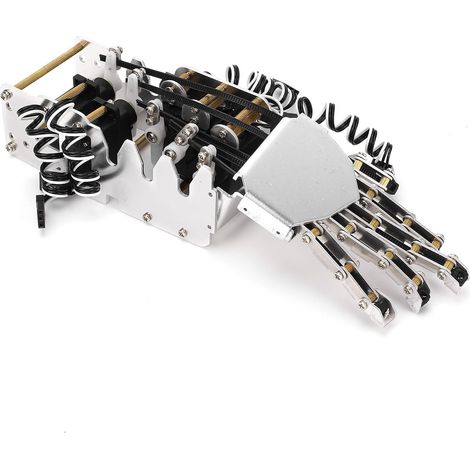 Kit Complet de Main de Robot 1:1 avec Manipulation à Cinq Doigts, Main Servomécanique Analogique pour le Développement, Prise en des Projets de Robots Secondaires