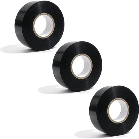 Ruban adhésif isolant électrique Noir 19mm x 25m PVC (1/5)