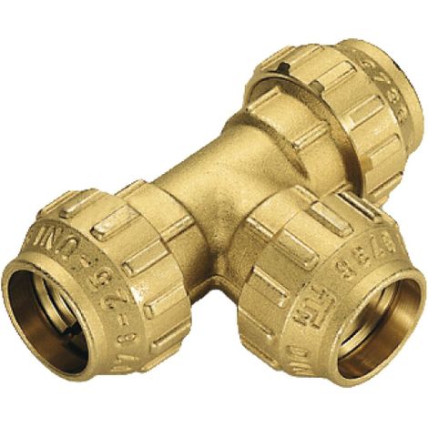 RACCORDO IN OTTONE A TEE ø32   TIEMME RACCORDERIE SPA