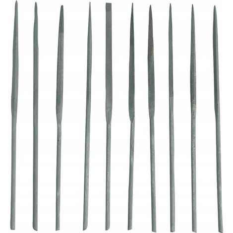 Kit de limes à aiguille mega argent 140 mm 3 mm (1/2)