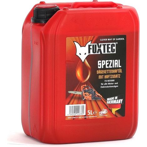Huile de chaîne tronçonneuse - FUXTEC - 5 litres - également pour élagueuse