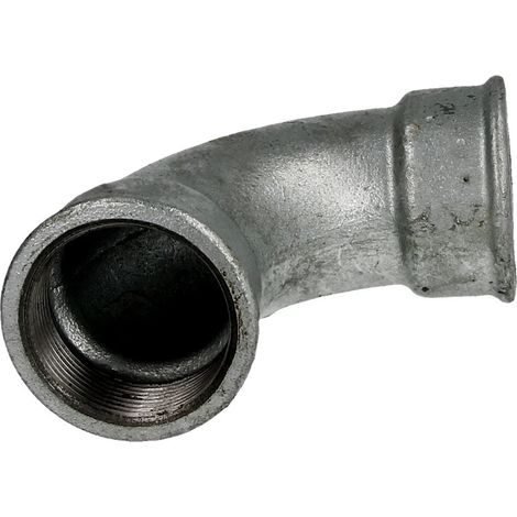 Raccord en fonte malléable coude court 1 1/2’’ FF/FF