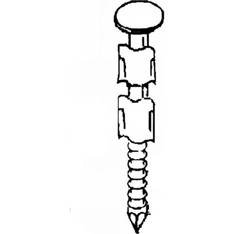 2 000 Pointes Annelées Inox en Bande 25° (Pack) - 28x32 mm + 2 Cartouches de Gaz Jaune - D-Work (1/2)