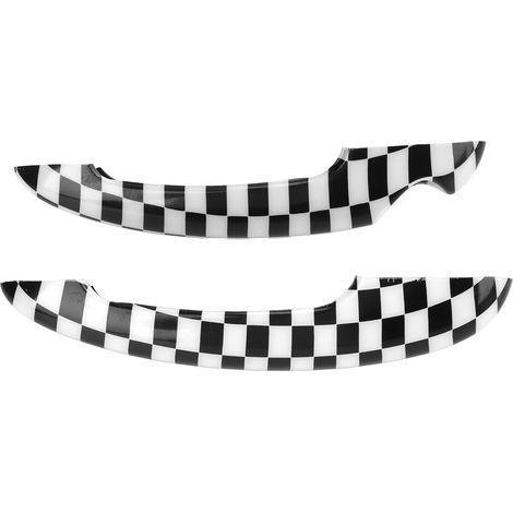 1 paire de poignées de porte de voiture autocollantes, garnitures extérieures avec trou de serrure, remplacement pour R50 R52 R53 (1/5)