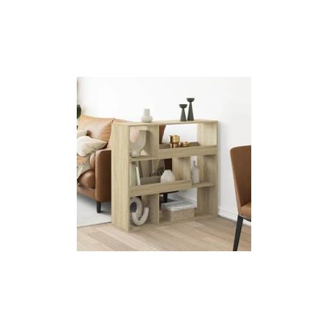 Bibliothèque chêne sonoma 100x33x94,5 bois d'ingénierie (1/5)
