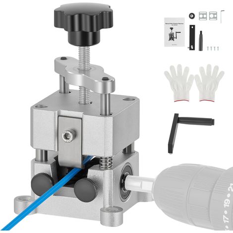 Denudeuse Cable Electrique Dénuder Manuelle, Machine Manivelle à Dénuder Fils Alliage D'aluminium, 0.15-2.54cm Dénudeur Câble Electrique, Dénudeuse Cuivre Pince à Dénuder pour Recyclage Des Fils (1/5)