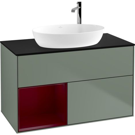 Villeroy & Boch F892HBGM Meuble sous-lavabo Finion F89 (1/2)