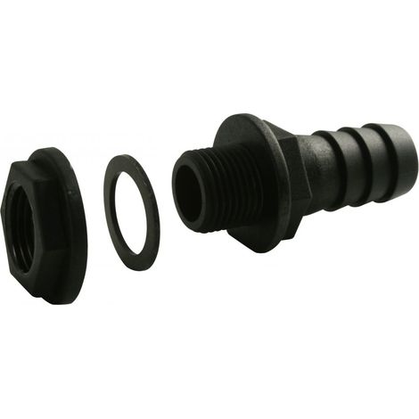 Marley Regentonnenanschluss 25,4 mm 25,4 mm (1), für Schlauch 1, schwarz Rinnenzubehör
