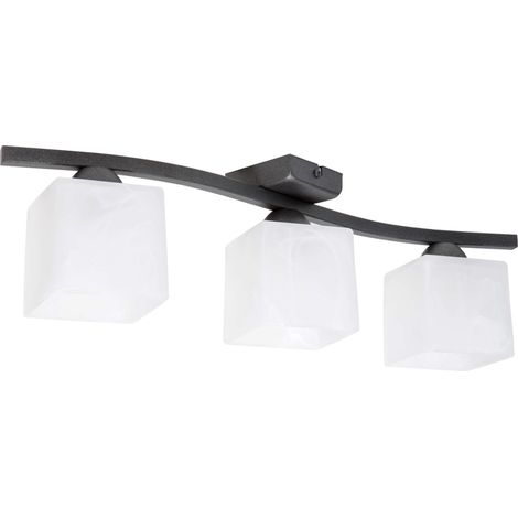 Plafonnier suspendu, verre, 3x60W, LED (1/5)