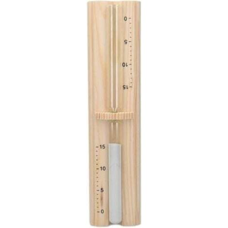 Sablier de sauna en bois de pin – Minuteur manuel 15 minutes pour séance détente dans sauna, hammam ou spa (1/5)