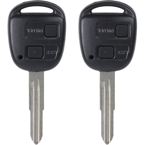 Carcasa de llave remota de 2 piezas y 2 botones para coche, llave mecánica para Camry, Dominator, Highlander y Camry.