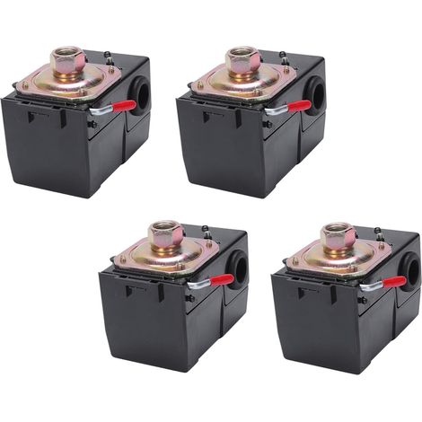 4Pcs Commutateur de Compresseur D'Air Commutateur de Pression Universel 95-125 Psi pour Vanne de Commande de Pompe de Compresseur D'Air (1/5)