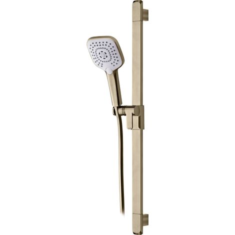 Primaster Brausestangenset Prag Lightgold Chrom Duscharmatur Brausegarnitur