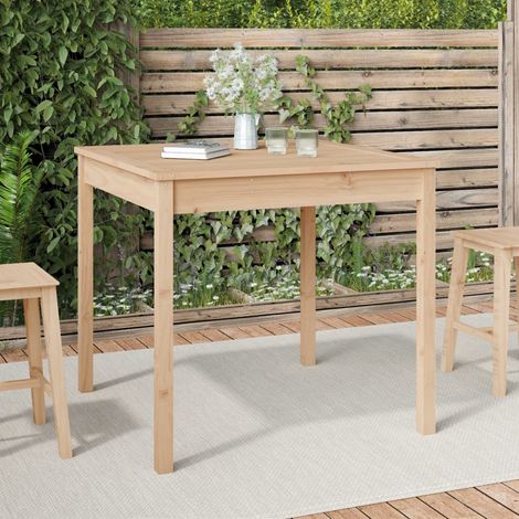 Table de jardin,Table meuble de Balcon,Table d'extérieur 82,5x82,5x76 cm bois massif de pin -25390 (1/5)