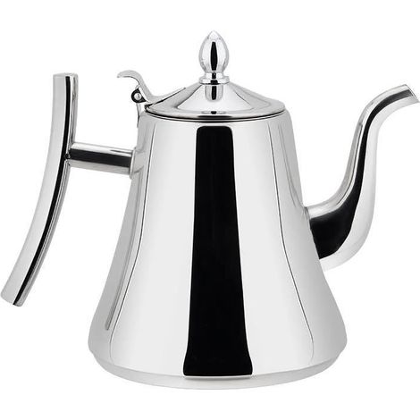 1,2-Liter-Edelstahl-Teekanne mit Filtersieb, dicke Kaffeekanne, Wasserkocher für Hotels/Restaurants (1/5)