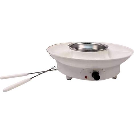 Service à fondue électrique, avec fourchette, pot à fondre le chocolat, prise américaine blanche (1/5)