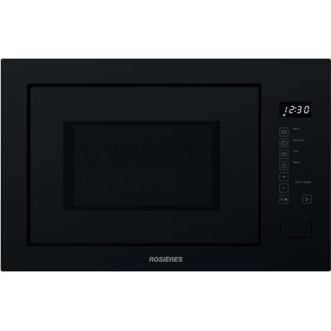 Micro-ondes encastrable - ROSIERES - RO38FL7N25LWB - Noir - 28 L - 59,5 x 36,8 x 38,5 cm