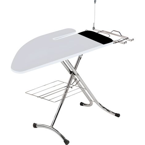 Asse da Stiro con Stiramaniche e Poggiaferro 125x48 cm Combiboard Plus Grigio (1/3)