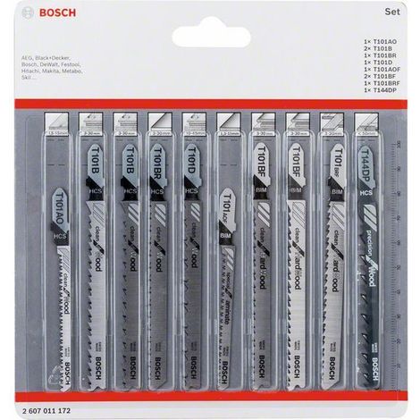 Bosch Stichsägeblatt-Set Clean Precision, 10-teilig