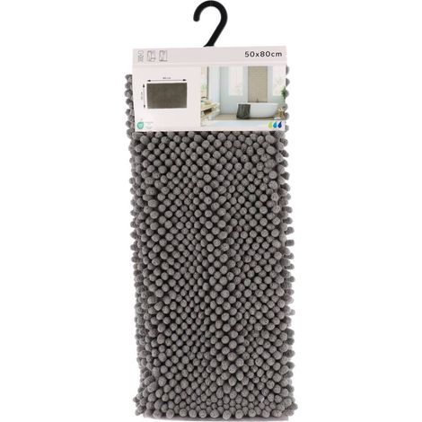 Mikrofaserteppich kugeln 50x80 cm - grau - Tendance