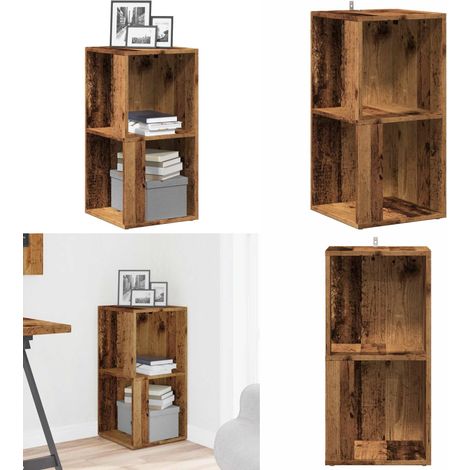 Mobile Angolare Legno Antico 33x33x67 cm in Truciolato - Mobile da parete - Armadio in truciolato