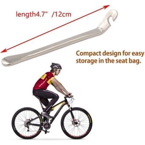 Kits de réparation 4 pcs Métal Levier Démonte-Pneu Pelle Tire Lever Pneu de vélo Outils Crochets Tyr vélos Métal Retrait Outil Leviers Puncture Repair Remplacement (1/3)