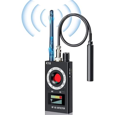 Hidden Camera Detector Detecteur De Camera Et Micro Espion,K18 Détecteur De Mini Camera Espion sans Fil,Detecteur Micro Espion,GSM Device Finder Radio Scanner Alarme De Signal sans Fil (1/5)
