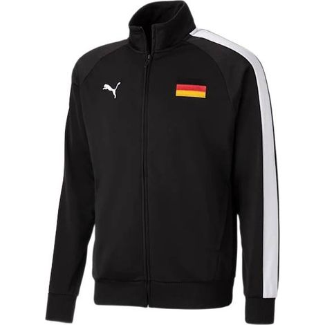 Sweat-shirt zippé noir Puma Deutschland Euro pour homme, taille XXL (1/4)