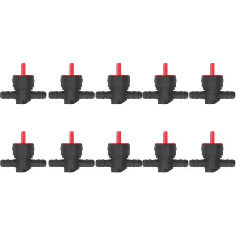 Válvula de cierre de combustible de 1/4″ – Juego de 10 piezas compatible con 494768, 5091H, 5091K, 697947 – Metal resistente (1/5)