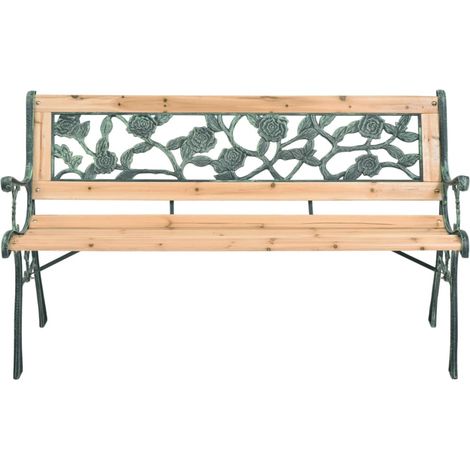 INLIFE Banc de jardin 122 cm Bois (1/5)