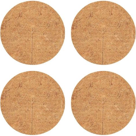 Disque de Protection Plante Toiled Paillage Coco Paillage Chanvre 4 Pièces Tapis de Coco Plantes Noix De Coco Disque Fibre De Coco Plantes Protection Tapis Fibre De Coco Biodégradable (1/5)