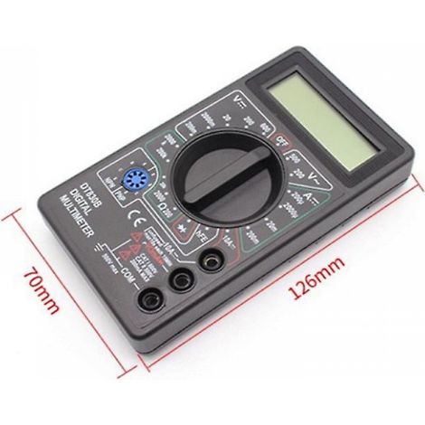 BEBUSINGOTO Multímetro digital DT830B, miniinstrumento eléctrico portátil universal (1/4)