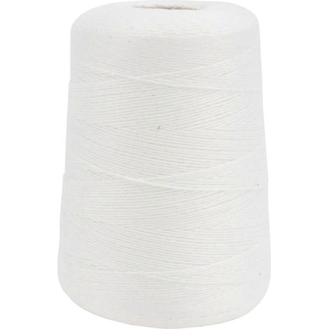 rouleau de 500 m de corde en coton fin et résistant, idéale pour suspendre, emballer saucisses, coudes de porc, bacon et zongzi (épaisseur : 0,8 mm, poids : 250 g/rouleau). (1/5)