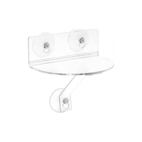 Étagère en acrylique pour fenêtre intérieure avec ventouses et supports pour organiser les plantes et les petits articles (1/5)